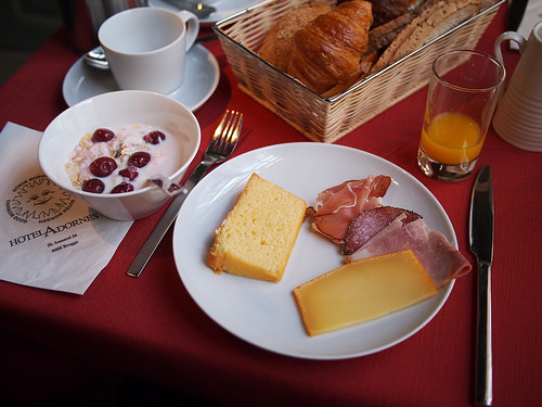 Before beer and bike, breakfast